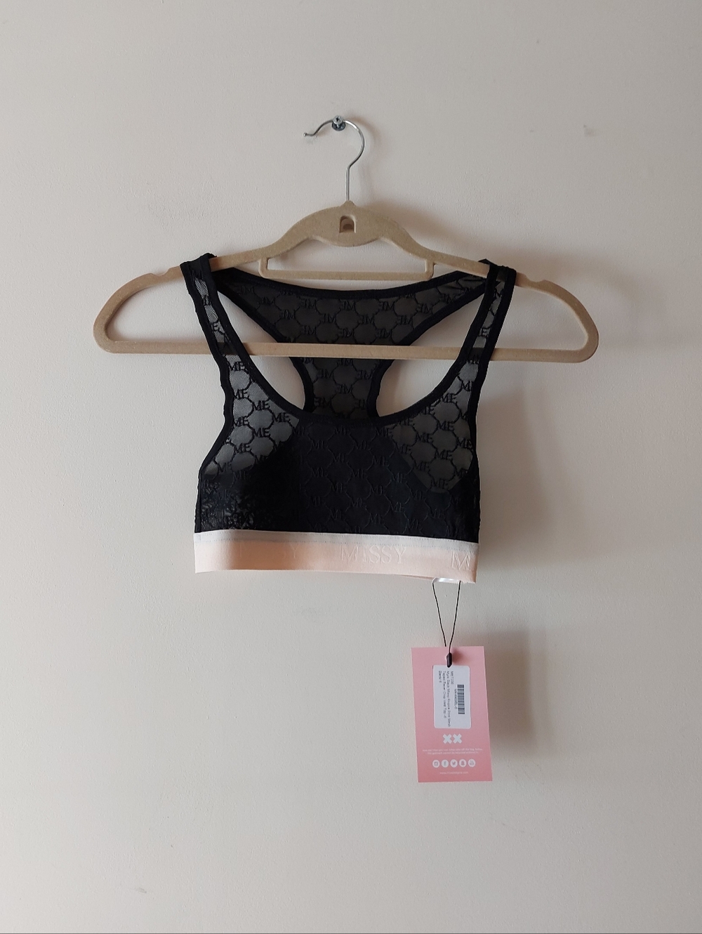 Missy Empire Womens Black Racerback Crop Top Size 2 (Cant Ship Until May 16th)
